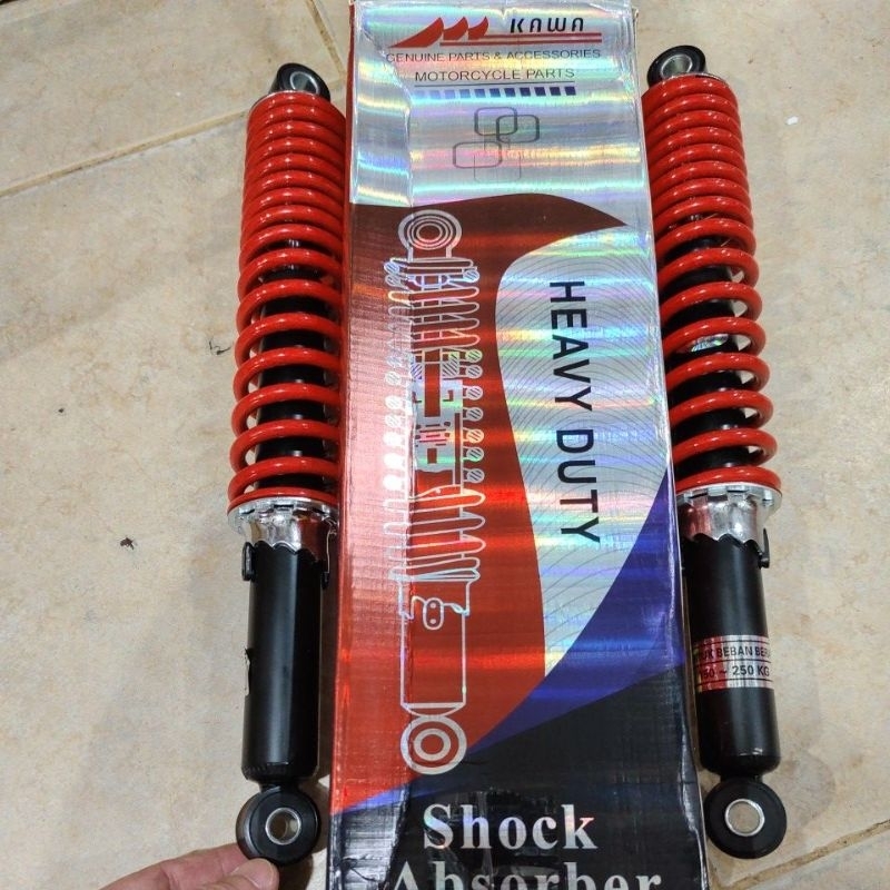 Shock BEBAN BERAT 360MM RED dan BLACK kawa sok heavy duty shockbreaker KAWA