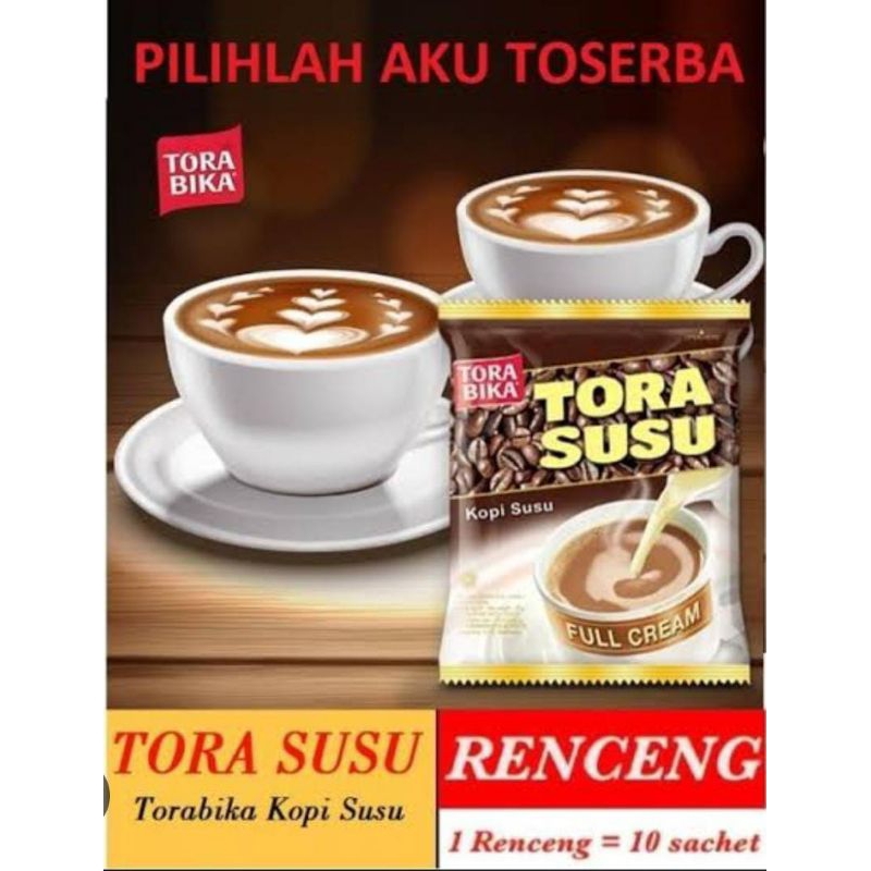 

LIVE EXTRA - 10 sachet / 1RENCENG KOPI INSTAN TORA BIKA TORA SUSU / TORA MOKA