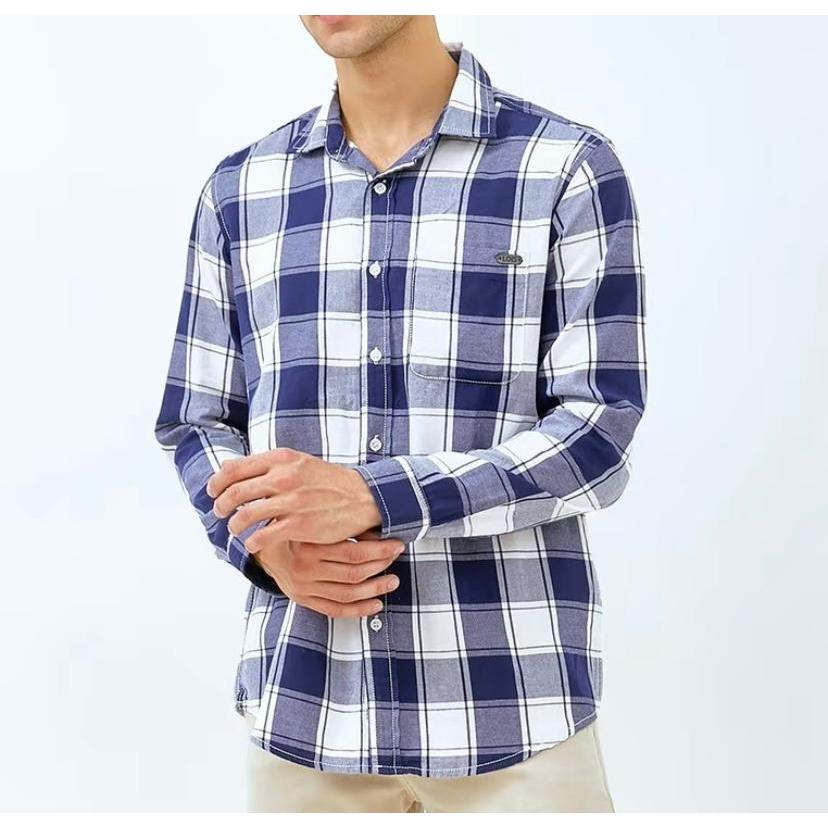 LOIS | Kemeja Kotak-Kotak Lengan Panjang Pria