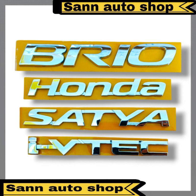 Emblem Brio Original Honda Brio/Emblem Bagasi Honda Brio/ Emblem Honda Brio Komplit