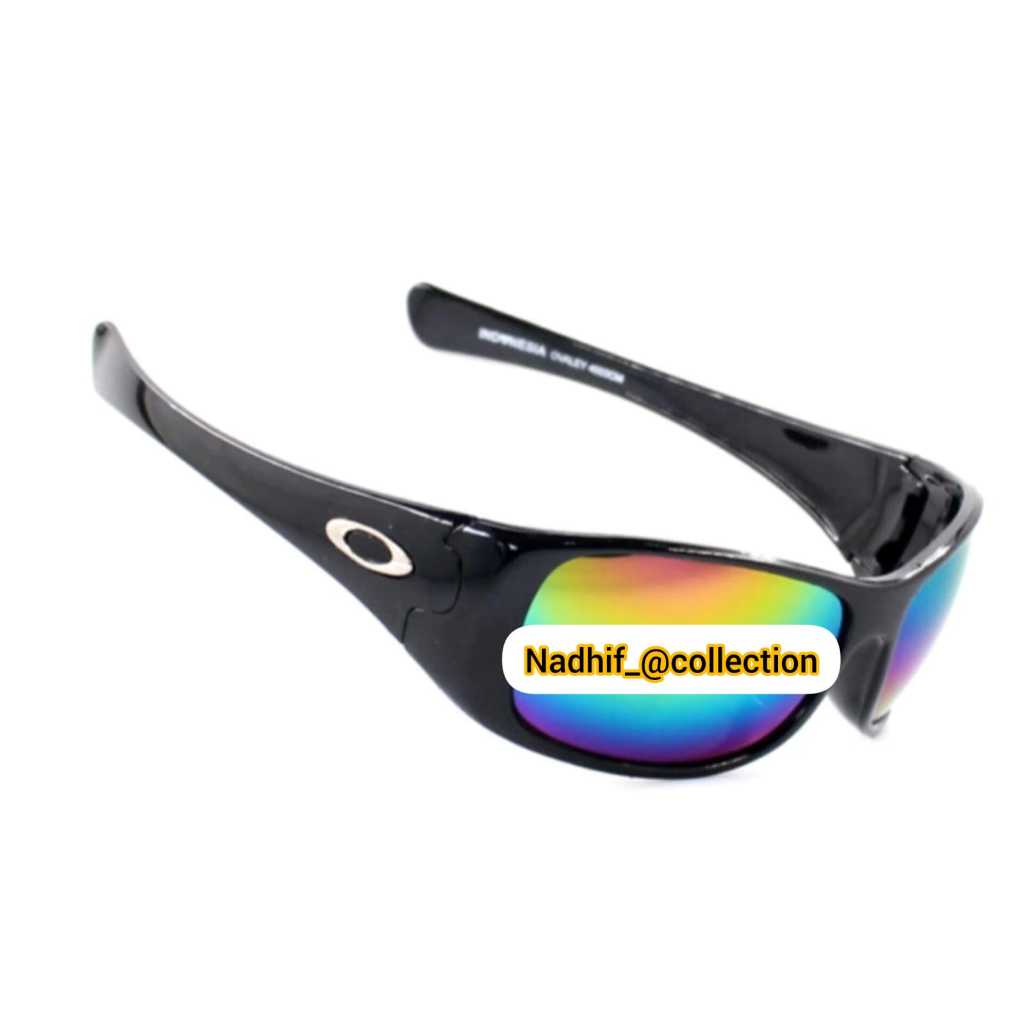 OVL3003 - Kacamata Pria Sport Safety Bahan Full Plastik Lensa Mirror Cermin Ngepres Di Pakai Nyaman