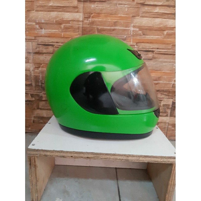 Helm Kawasaki Ninja Ijo Size.All Size. (Bekas)