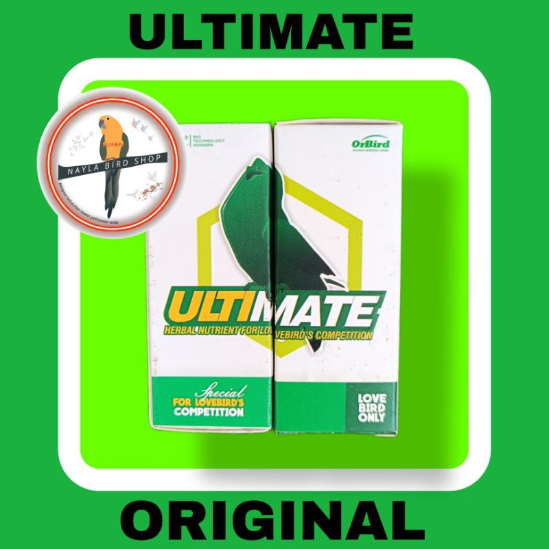 ULTIMATE HERBAL NUTRIENT FOR LOVEBIRD ULTIMATE ORBIRD VITAMIN BURUNG MENINGKATKAN STAMINA MENTAL POW