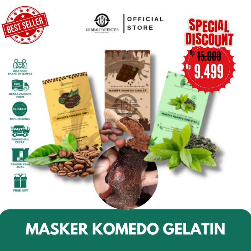 MASKER KOMEDO AMPUH HALAL/MASKER KOMEDO KOPI/MASKER KOMEDO ORGANIK/MASKER KOMEDO GELATIN HALAL MASKE