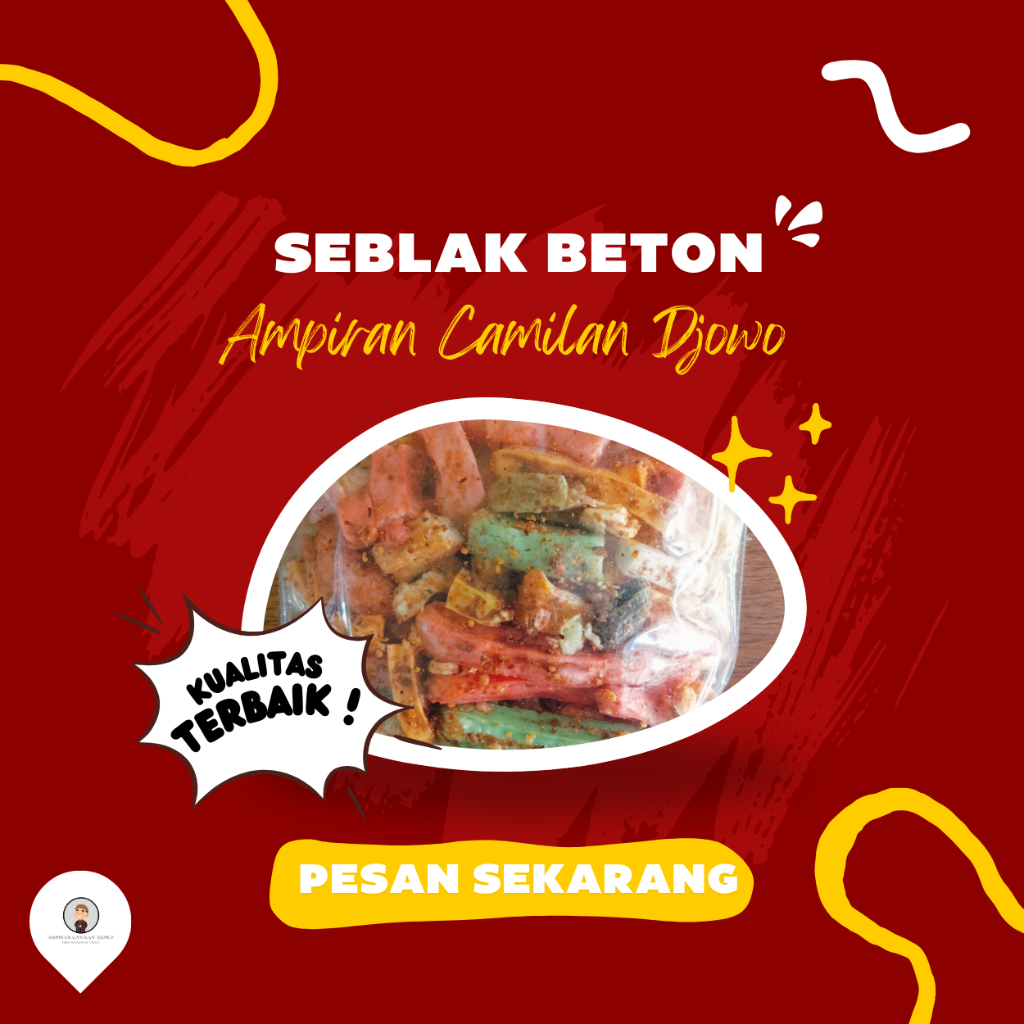 Seblak beton/kerupuk beton/seblak as beton/jaat beton bantet renyah pedas daun jeruk 150gr