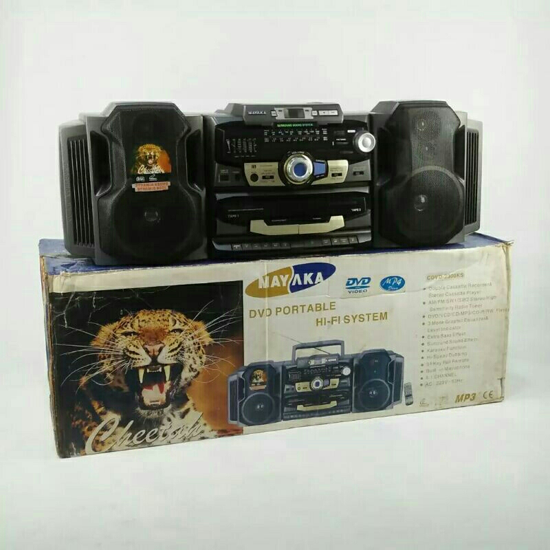 RADIO TAPE COMPO MAYAKA CDVD-2300KS | Replika SHARP SIMBA | (New Old Stock / NOS)
