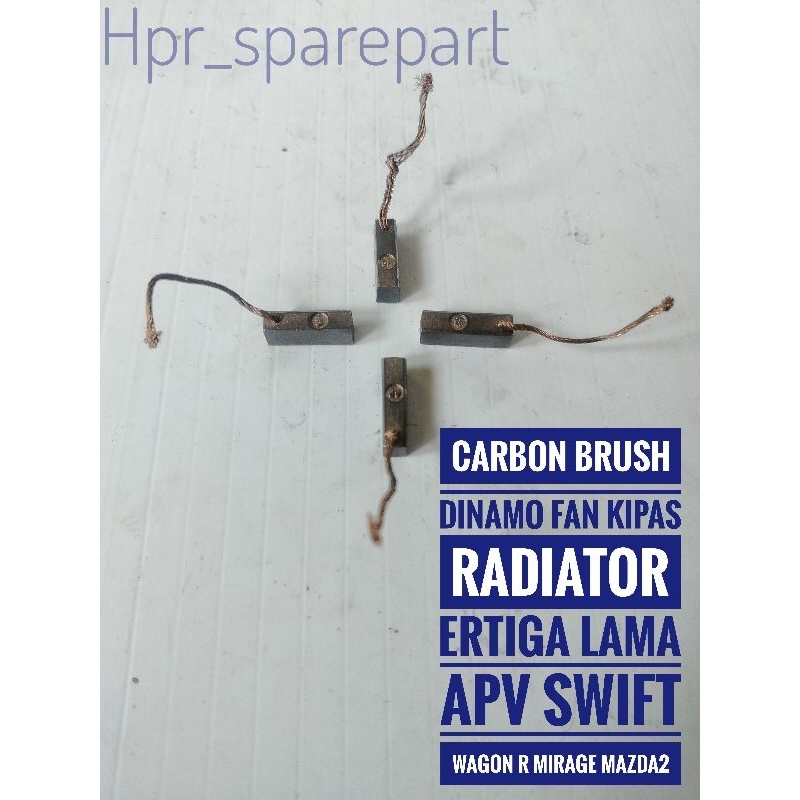 Arang Carbon Brush Dinamo Fan Kipas Radiator Ertiga Apv lama Swift Wagon R Mirage Mazda2 Pnp Motor F