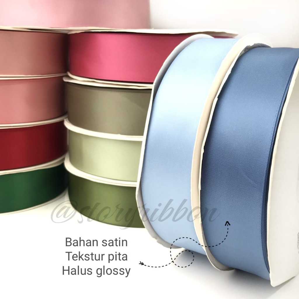 

20YARD - 2,2CM / PITA DOUBLE SATIN IMPORT PREMIUM / DSS IMPORT / PITA SATIN PREMIUM/PITA HAMPERS