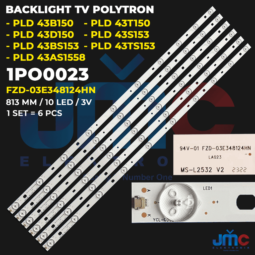 Backlight TV POLYTRON 43 Inch PLD 43B150 43AS1558 43D150 43T150 43S153 43TS153 43BS153