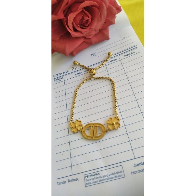 gelang serut titanium asli