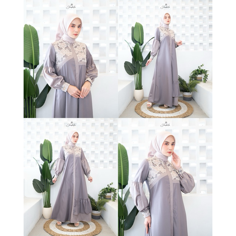 DRESS SHAKILA BY ZALIFA GAMIS LEBARAN READY STOK