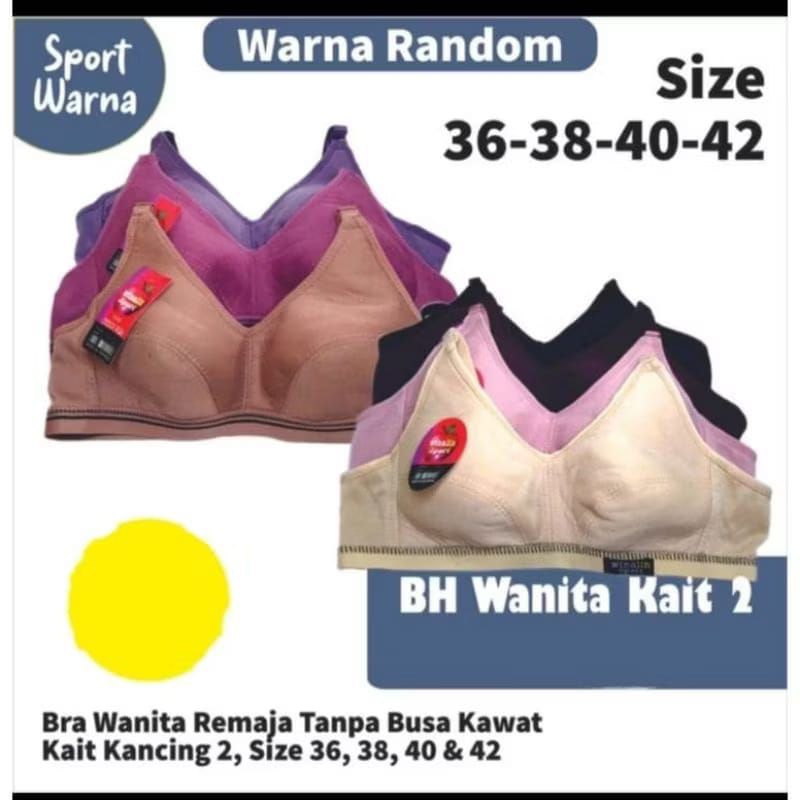 BH Wanita Kait Remaja Tanpa Bunda size 36-38-40-42 bh sport high light wanita/bh wanita terbaru/bh w