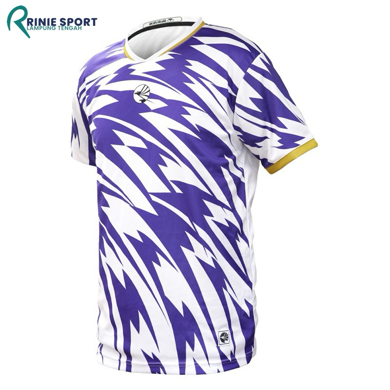 JERSEY EAGLE BADMINTON DRIFIT PUTIH/BIRU/EMAS