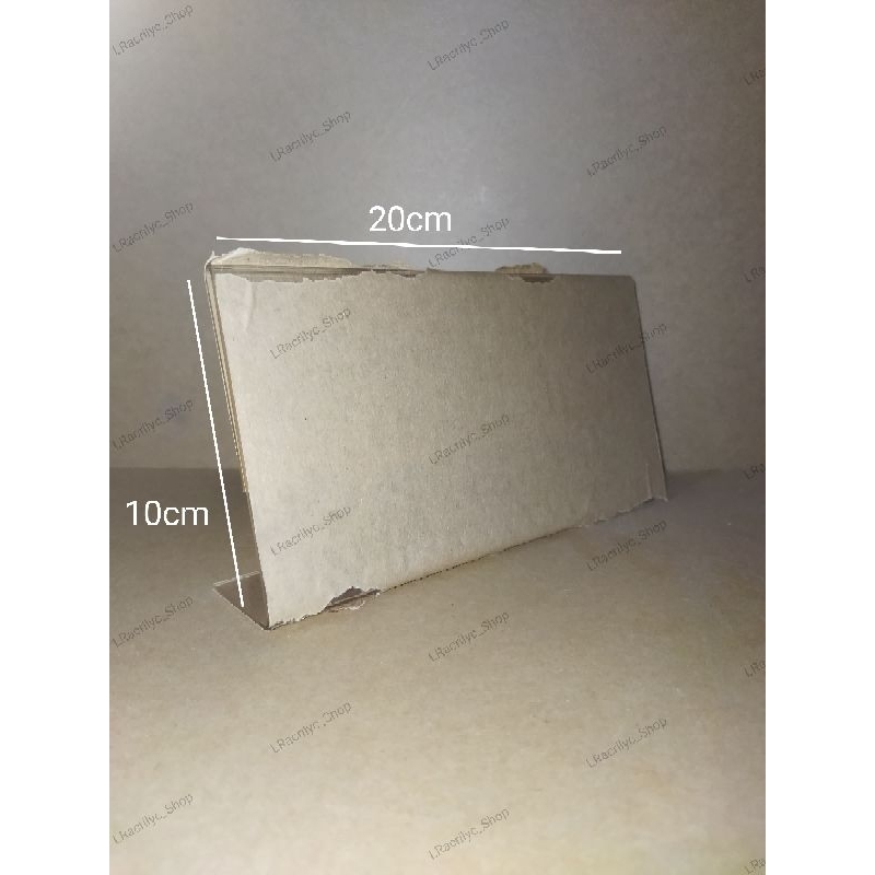 AKRILIK PAPAN NAMA MEJA UKURAN 20X10CM MODEL LANDSCAPE L