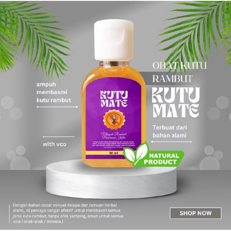 Minyak Pembasmi Kutu Rambut Kutumate Obat Kutu Rambut