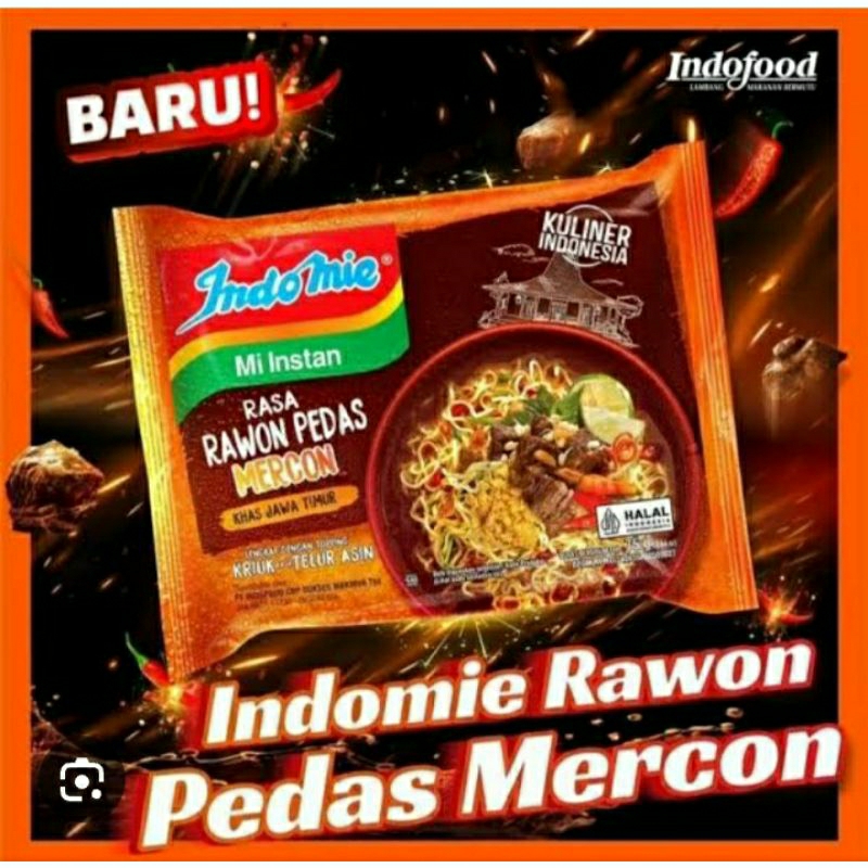 

Indomie Mi Instan Rasa Rawon Mercon Kuliner Indonesia