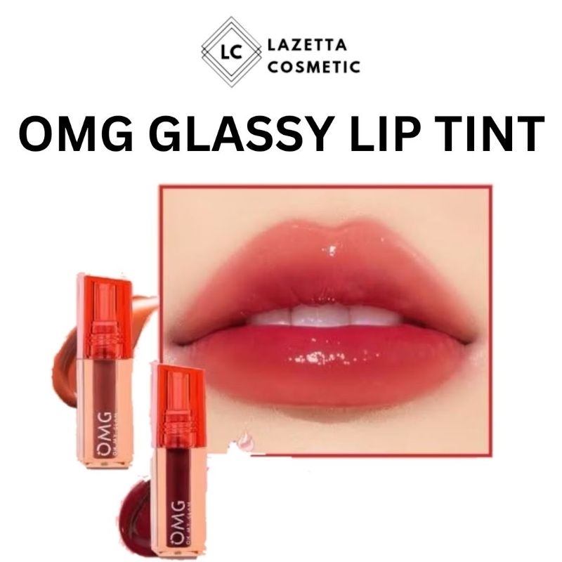 [beli 2 lebih murah] OMG Glassy Lip Tint BPOM | Glassy Lip Tint  OMG Ombre Lip Tint OMG