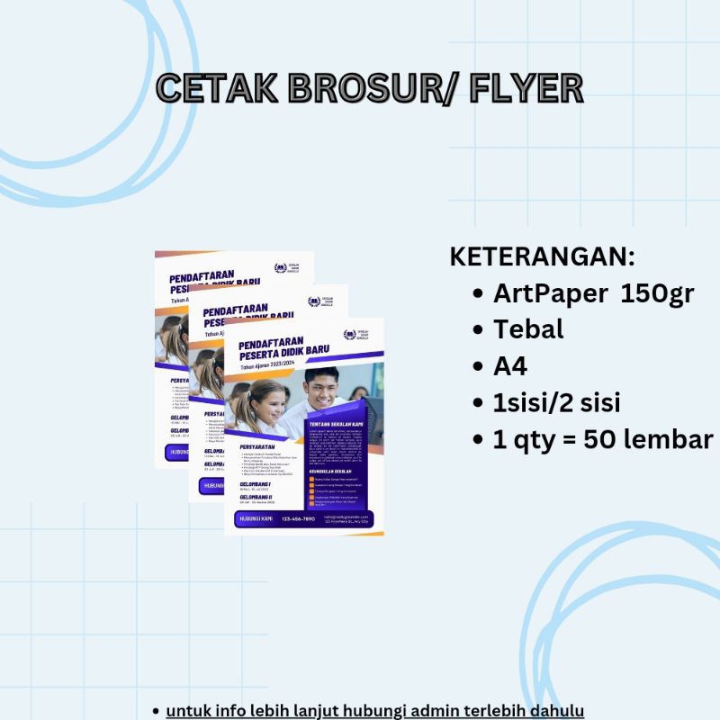 

[A4/A3] Cetak BROSUR/FLYERS 150gr