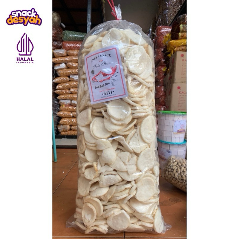 

KERUPUK IKAN AITI ( 1 BALL 2 KG ) CAP RATU IKAN / KERUPUK PALEMBANG AITI / KERUPUK IKAN