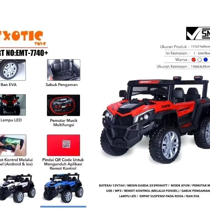 Mobilan aki anak EJP-7740+ EJP7740+ EJP 7740+