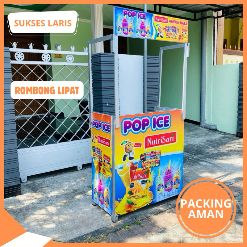 BOOTH PORTBALE LIPAT UNTUK JUALAN | MEJA LIPAT JUALAN | ROMBONG LIPAT