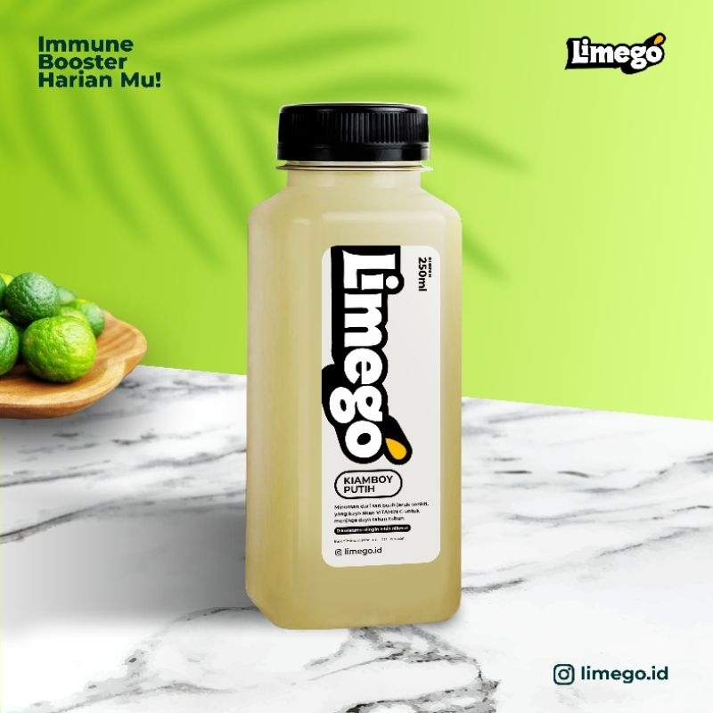 

Limego - Lime Kiamboy Putih - Sari Jeruk Limau/Sonkit dengan Kiamboy Putih