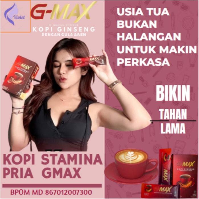 

Kopi G Max Original - Kopi Gingseng Coffee Perkasa BPOM Tahan Lama Pria HALAL Menambah Durasi COD