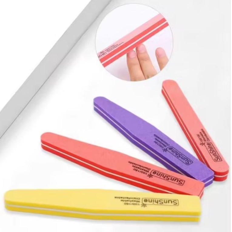 Sunshine kikir Amplas Kuku (10Pcs) Nail Buffer Kikir Kuku Untuk Manicure dan Pedicure  Kikir Kuku Su