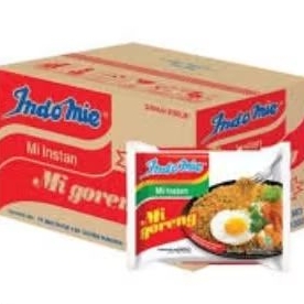 

indomie goreng, soto, ayam bawang, dan kari