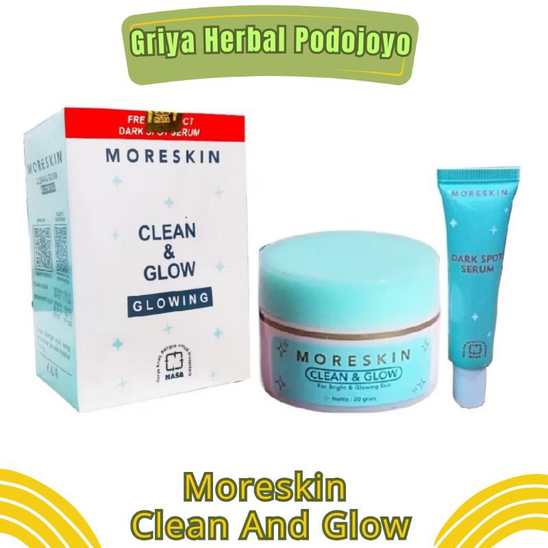 Moreskin Clean And Glow Kemasan Baru free serum