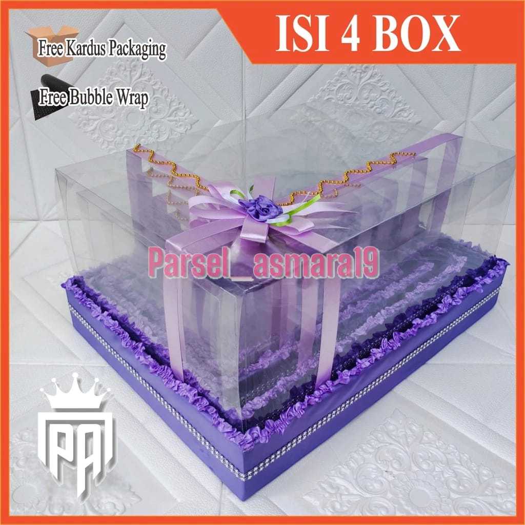 

Kotak Hantaran Pernikahan Full Mika Isi 4 Box
