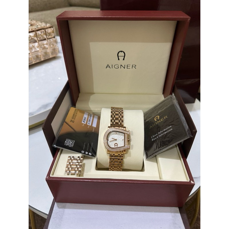 jam tangan aigner genua permata jam tangan aigner wanita preloved