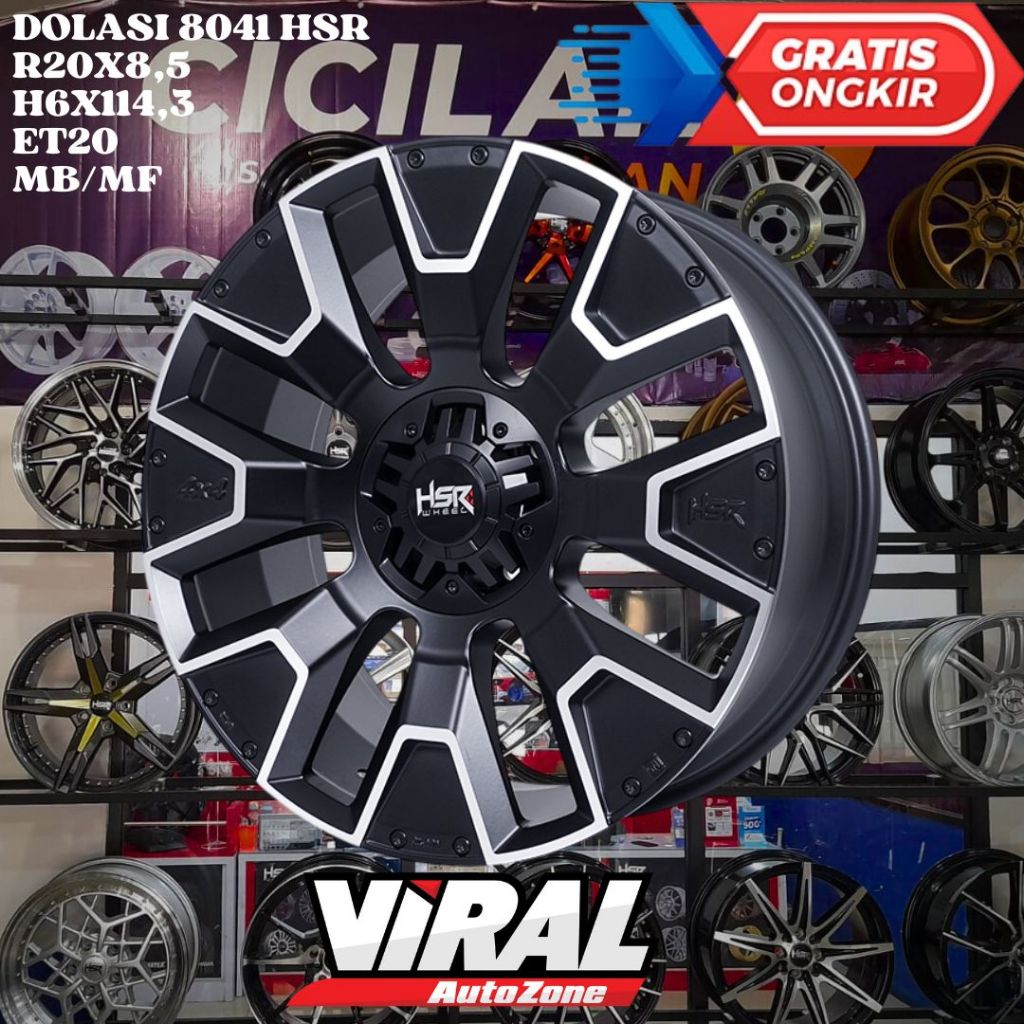 Velg Mobil NAVARA , TERRA , HSR DOLASI RING 20 R20 LOBANG 6 PCD 6X114,3 ET20 MB/MF