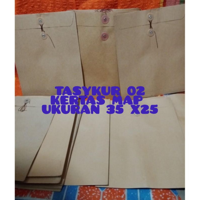 

Kertas Map ukuran 35x25/ jual per losin isi 2 pcs