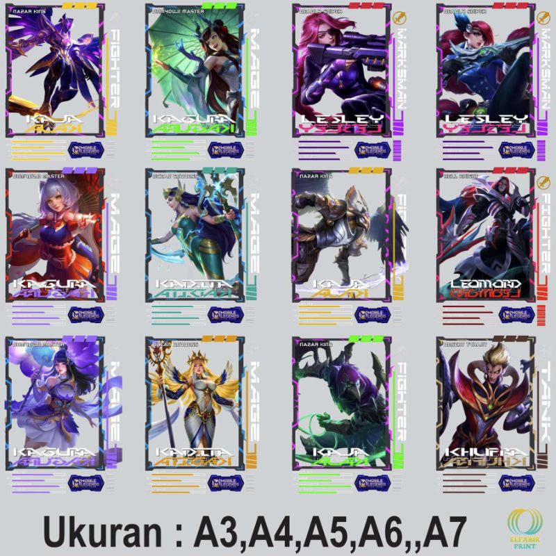 

Dtf Stiker Sablon Setrika Gambar Mobile Legends V11 Ukuran A3 A4 A5 A6 A7 Tinggal Tempel Atau Press