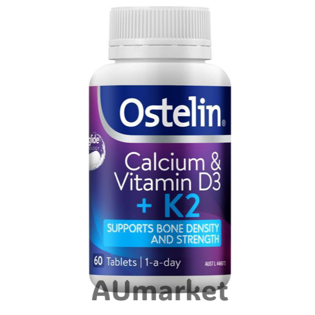 Ostelin Cal-DK2 - Calcium, Vitamin D D3 1000IU & Vitamin K for Bone Tulang Otot  Health 60s