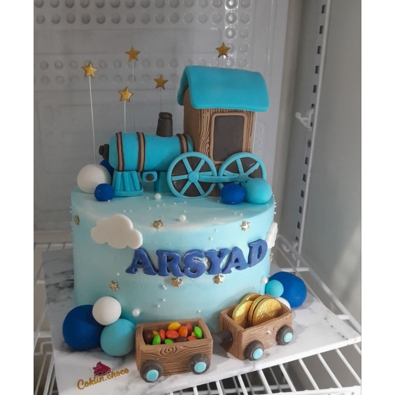 

kue ulang tahun kereta / cake birthday train / kue ultah kereta