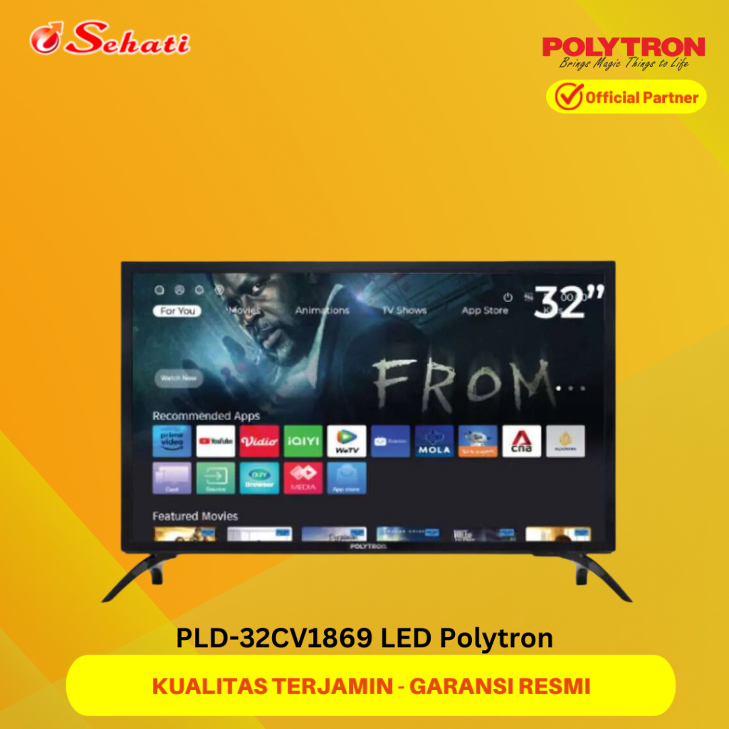 POLYTRON PLD-32CV1869 LED Polytron Smart Lite YouTube TV 32 Inch