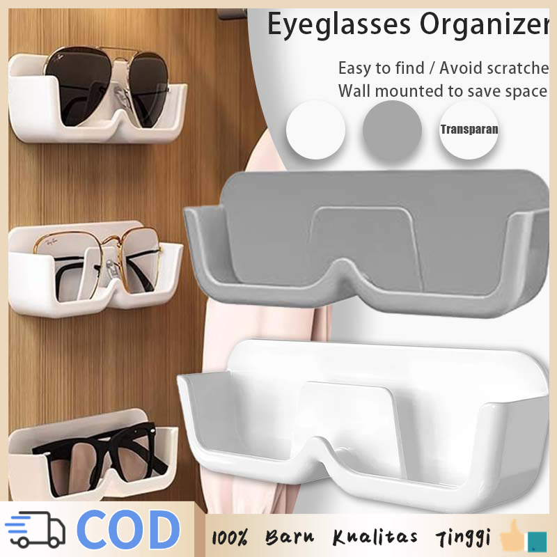 3pcs Rak Kacamata Gantung Akrilik Gantungan Tempat Kacamata Tempat Gantung Kacamata Multifungsi Rak 