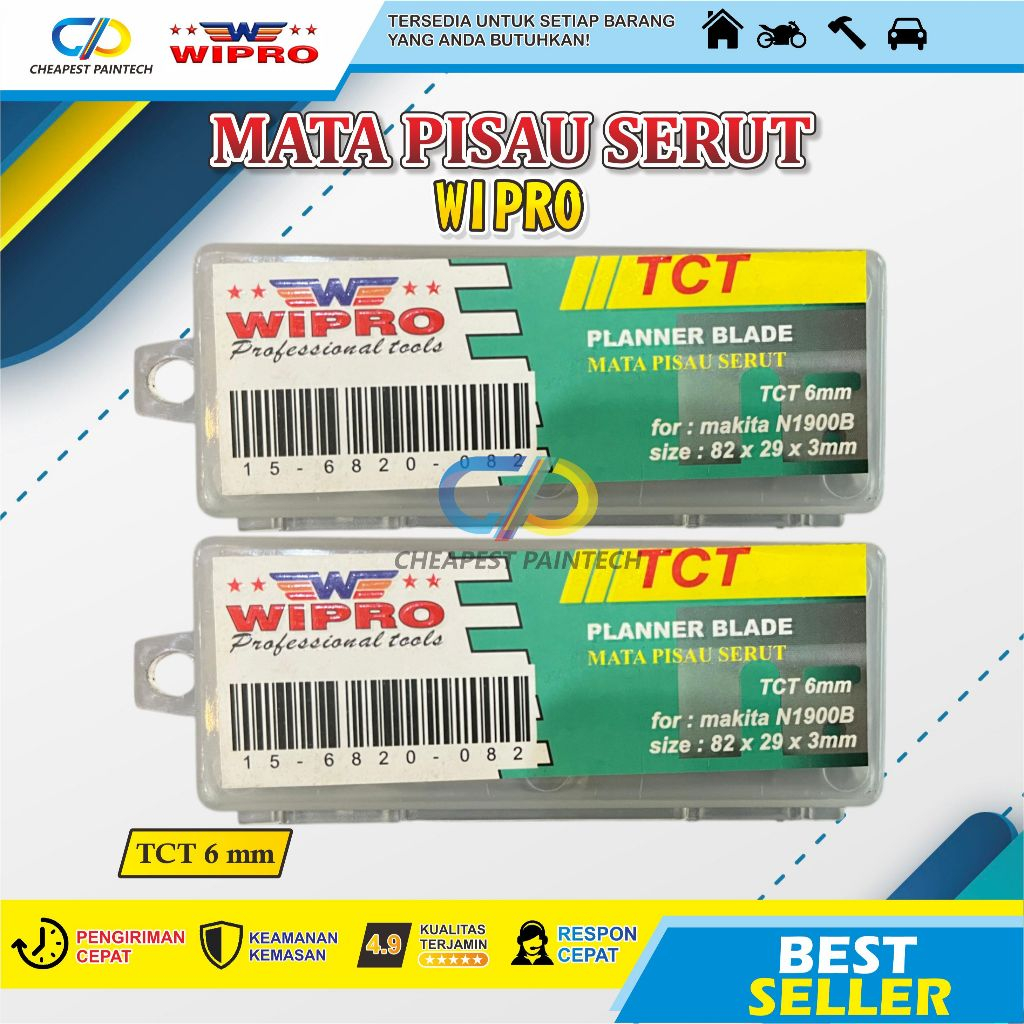 Mata Pisau Ketam Blade Planer TCT Wipro 6mm