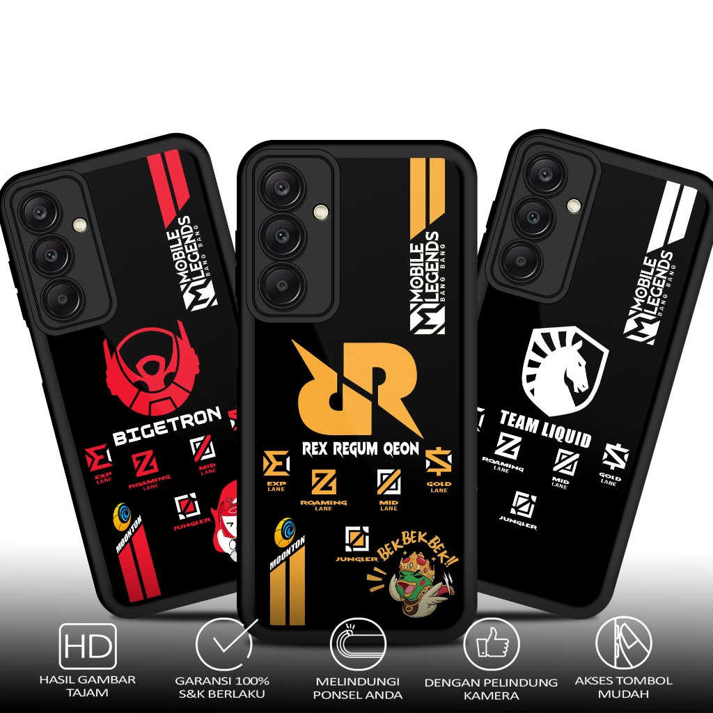 Case SAMSUNG M34 5G SquadCase Motif [ MLBB ] Casing Terbaru Softcase Hardcase glossy kaca Bisa COD