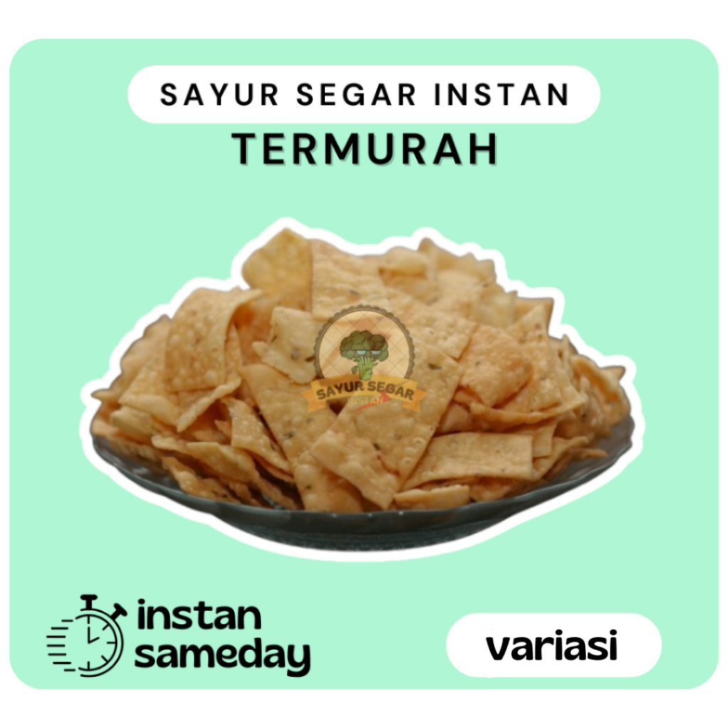 

Keripik Bawang / Keripik Pangsit Bawang 500gr - Sayursegarinstan