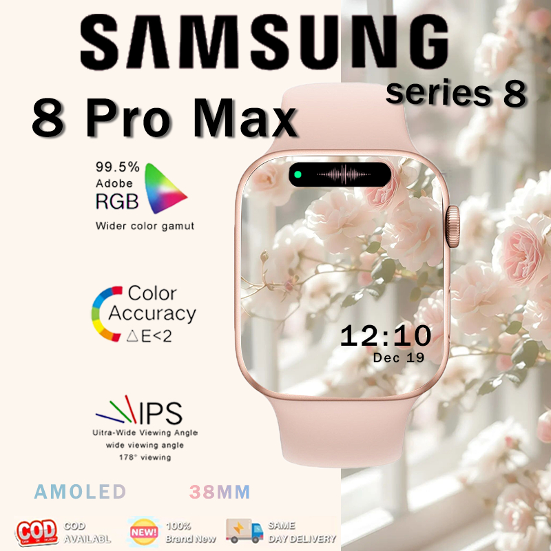 JXRZ [Cod] Samsung Smartwatch 8 Pro Max Tahan Air Jam Olahraga Pintar Smart Watch Bluetooth