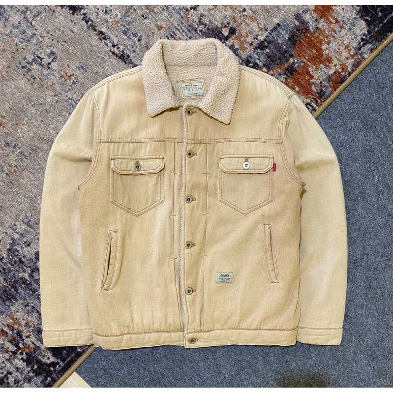 Trucker jacket canvas sherpa The Story