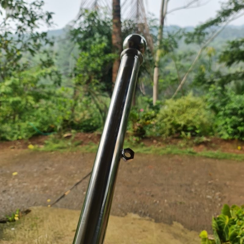 tiang pengikat tali kambing etawa full stenlis cagak kambing domba 2 mtr