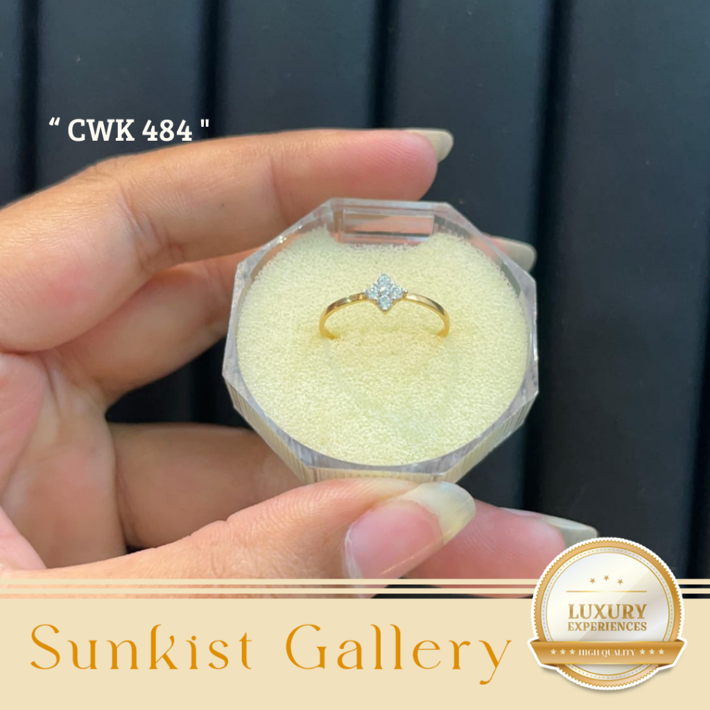 CINCIN WANITA EMAS ASLI MODEL TERBARU MINIMALIS MEWAH EMAS MUDA DAN TUA KADAR 6K (300), 8K (375) & 1