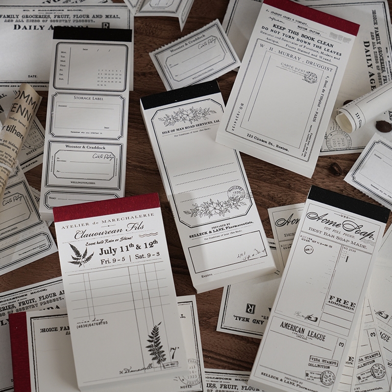 

100 Lembar Kertas Hias Seri Koleksi Surat Terfragmentasi Untuk Dekorasi Scrapbook Bullet Journal Diary Jurnal Retro Vintage