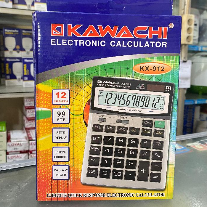 KALKULATOR KAWACHI KX-912 KALKULATOR KAWACHI BESAR