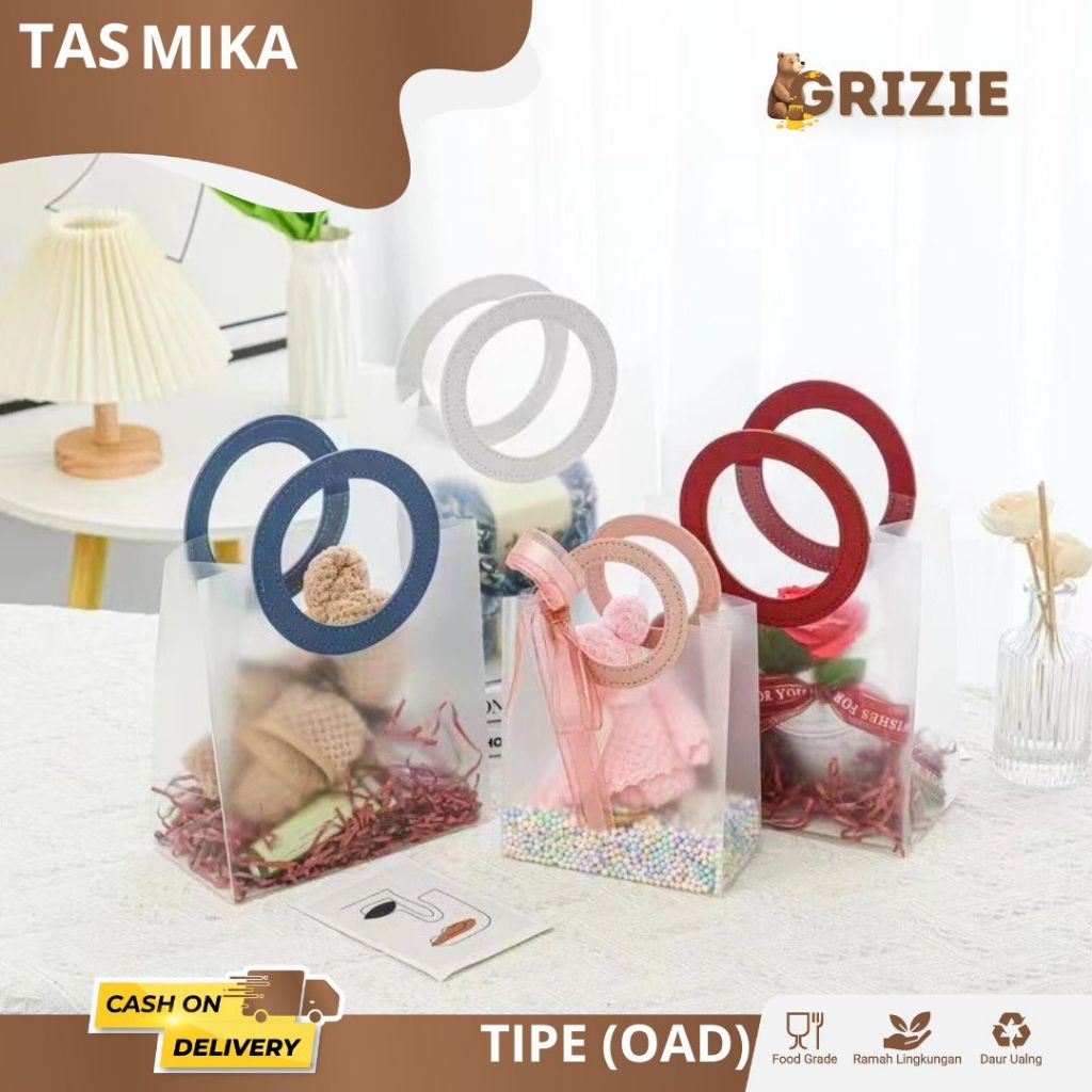 

Tas Mika PVC Doff / Goodiebag Mika Transparan / Tas Mika Hampers / Tas Mika Souvenir I OAD02-OAD03