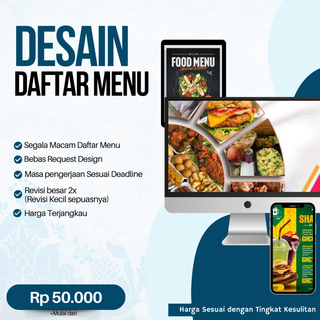 JASA DESAIN DAFTAR MENU | JASA DESAIN DAFTAR MENU